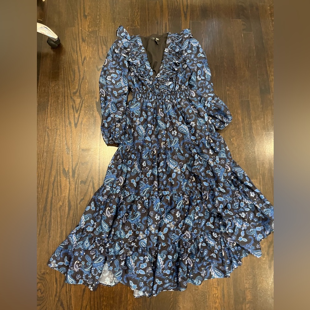 AQUA Tiered Maxi Dress - Size Small